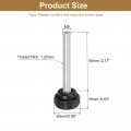 Uxcell 16pcs Round Knurled Thumb Screws M8 X 55mm Carbon Steel Zinc Plated Thread Thumbscrew Clamping Knob Screw For Quick