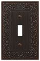 Amertac 43tvb 1 Toggle English Garden Wallplate Aged Bronze 