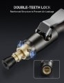 Heavy Duty Brass And Stainless Steel Air Chuck With Double Jaws Lock Close Flow Tire For Inflator Gauge Compressor Accessories