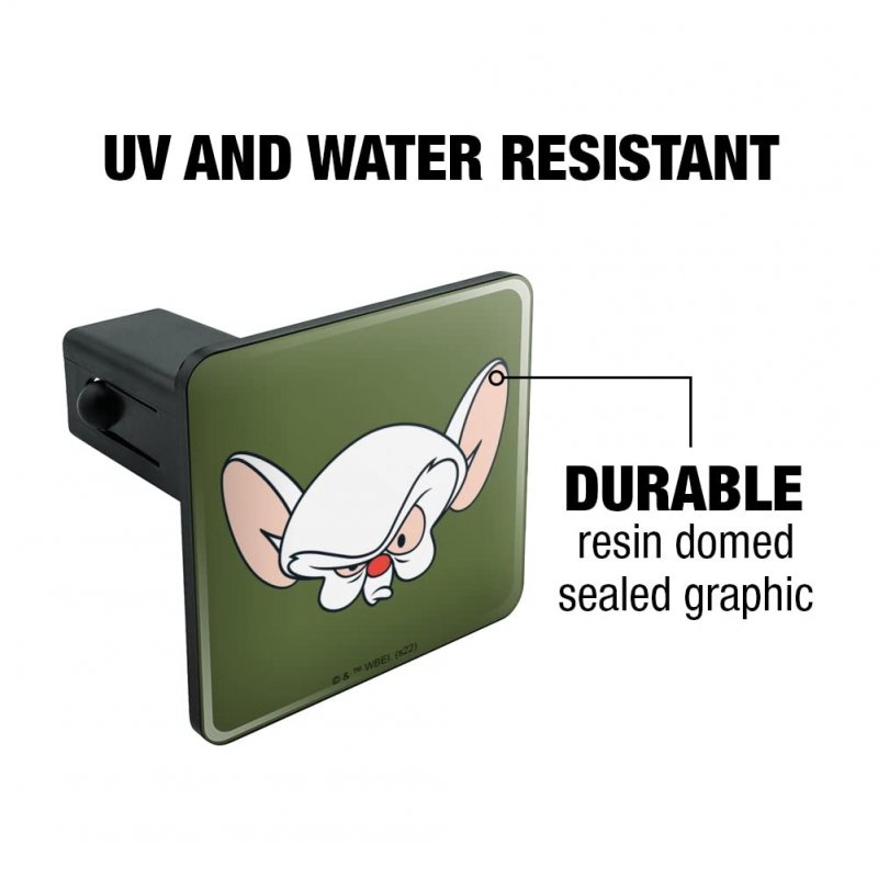 Pinky The Brain Head Tow Trailer Hitch Cover Plug Insert