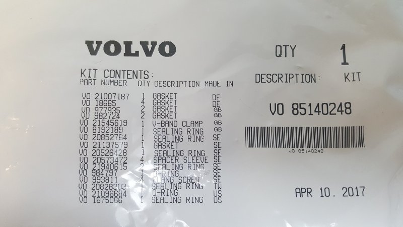 Volvo Installation Kit 85140248