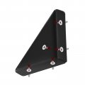 Uxcell 6pcs Angle Corner Brackets 65x19x65mm Cold Rolled Steel Braces Joining Support With Screws For Desk Bed Edge Black
