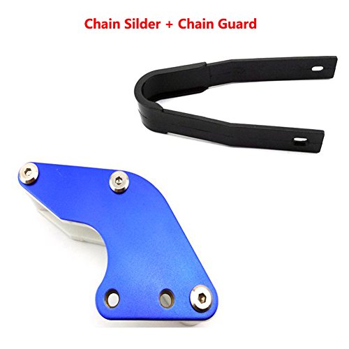 Tc-motor Black Plastic Chain Slider Aluminum Blue Rear Swingarm Guide Guard For Chinese Pit Dirt Trail Bike Motorcycle 50cc