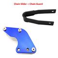 Tc-motor Black Plastic Chain Slider Aluminum Blue Rear Swingarm Guide Guard For Chinese Pit Dirt Trail Bike Motorcycle 50cc