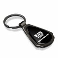 Ipick Image Made Black Dome Shinning Dark Gunmetal Metal Teardrop Key Chain With Logo For Jeep Wrangler