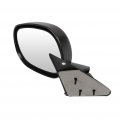 Ocpty Black Left Side Mirror Fit For 1998-2002 Dodge Ram 2500 Textured Glass Manual Folding