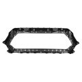 Hecasa Grille Bracket For 2016-2023 Toyota Tacoma Front Upper Grill Outer Frame Shell Holder Plastic Abs Black