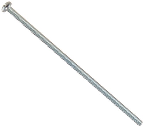 Steel Pan Head Machine Screws Zinc Plated 8-32 Thread 5 In Length Phillips Drive Fully Threaded 10 Pieces
