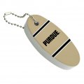 Graphics More Purdue University Stripes Floating Keychain Oval Foam Fishing Boat Buoy Key Float