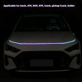 71 Inch Universal Led Strip Lights For Car Hood 12v Flexible Remote Controls Exterior Engine Guide Decorative Light Bar