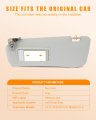 Ocpty Sun Visor Fit For 2010-2015 Mazda Cx-9 With Sunroof Gray Left Driver Side