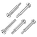 12pcs 304 Stainless Steel Shoulder Bolt 8mm Dia 30mm Length M6 Thread Hex Socket Bolts For Textile Hydraulic Injection Molding 