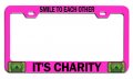 Smile To Each Other It S Charity Muslim Islamic Pn Steel Auto Suv License Plate Frame Tag Holder