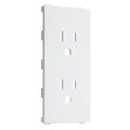Hubbell-bell A10w Hubbell-bellallure Nonmetallic Wallplate Insert With Decorator White 