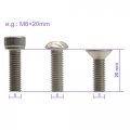 6-32 Phillips Flat Countersunk Head Machine Screws Stainless Steel Thread Length 1 4 To-1 2 Pack 100-piece X 1 2