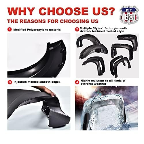Fender Flares For 2010 2017 Dodge Ram 2500 3500 Rugged Textured Factory Style Wheel Set Black Polypropylene 4 Pieces Not Dually