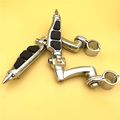 Chrome Highway Peg Mounting Kit With Stiletto Footpegs For 1 5 In Front Engine Guard Frame Tube Iron 883 Xl883n Electra Glide 