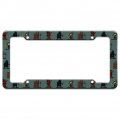 8-bit Pixel Heroes Rpg Pattern License Plate Tag Frame