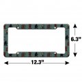 8-bit Pixel Heroes Rpg Pattern License Plate Tag Frame