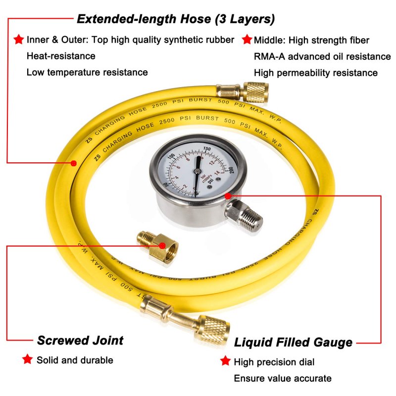 Fuel Pressure Test Kit For 6 0l Powerstroke Diesel 2003-2007 F-series F250 F350 F450 F550 E-series