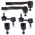 6 Piece Suspension Kit For Honda Cr-v 1997-2001 Front Lower Ball Joint K9802 Sway Bar End Link K90667 Outer Tie Rod Es3331r 
