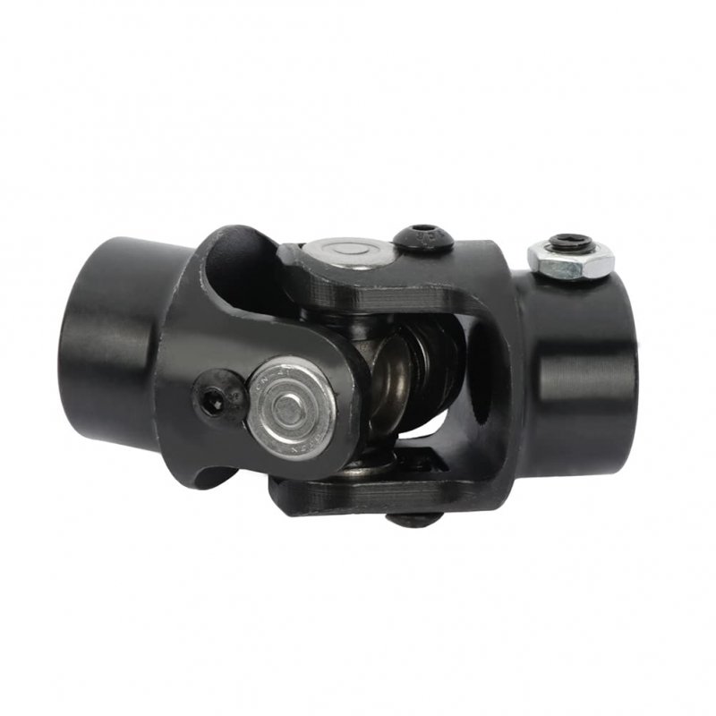 3 4 Smooth X 5 8 -36 Splined Steering Shaft Universal U-joint Black Single 83mm Working Angle 35 Degree