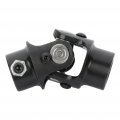 3 4 Smooth X 5 8 -36 Splined Steering Shaft Universal U-joint Black Single 83mm Working Angle 35 Degree