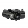 3 4 Smooth X 5 8 -36 Splined Steering Shaft Universal U-joint Black Single 83mm Working Angle 35 Degree
