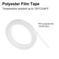 1 Rolls Transparent 0 47 Inch X 72 Yards Polyester Film Electrical Tape Pet High Temperature Heat Resistant For Transformer