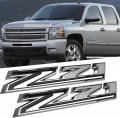2pack 2019-2023 Oem Z71 Emblems Side Fender Decals Badges Compatible With Silverado Genuine Parts 84632695 Chrome Black