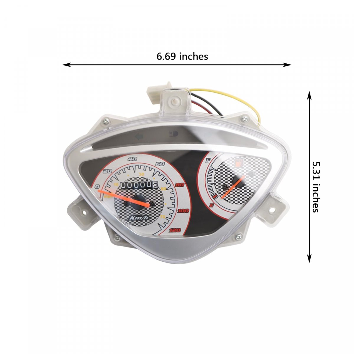 Minho Motorcycle Gas Gauge Speedometer Odometer Tachometer For Chinese Gy6 Scooter Rsz 100cc 150cc