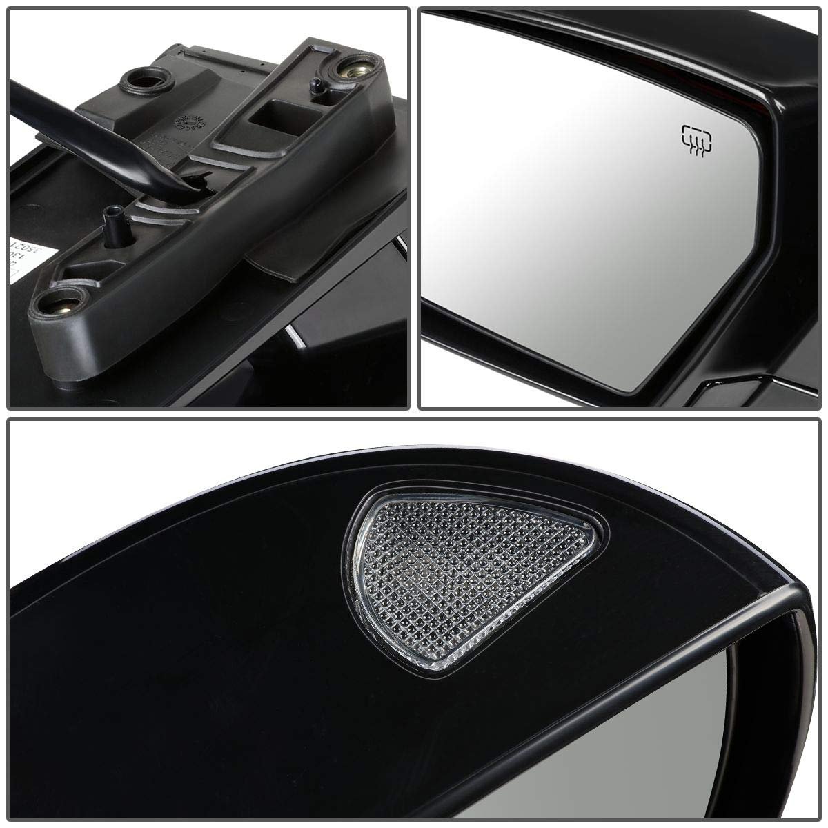 Ni1320191 Powered And Heated Driver Left Side View Door Mirror For Nissan Quest Sl 2005 To 2007 Black Paintable Finish With