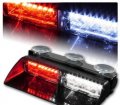 16 Led High Intensity Law Enforcement Emergency Hazard Warning Strobe Lights For Interior Roof Dash Windshield With Suction 