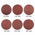 Uxcell 8 Hook And Loop Sanding Discs 80 100 120 180 240 400 Grit Aluminum Oxide Sandpaper For Random Orbit Sander Dry Polishing