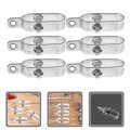Holibanna 2pcs Clothes Line Tensioners Clothesline Garden Wire Steel Tensioner Fence Metal Tightener Heavy Duty Cable Rope Tool