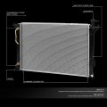 Dna Motoring Oem-ra-13382 Oe Style Aluminum Core Cooling Radiator For 10- Santa Fe 19 Xl 11-15 Sorento 26-3 W -7 H X 5 8 D 1-3