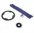 Blue O Ring Chain Sprocket Black For 2004-2013 Yamaha Yfz450 520-96l 14 38