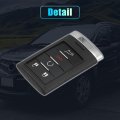 X Autohaux 5 Button Key Fob Caseless Entry Remote Key Shell Cover For Cadillac Srx 10-15 Ats 13-14 Nbg009768t With Blade No