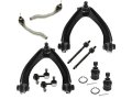 Front Upper Control Arm Ball Joint And Tie Rod End Sway Bar Link Kit 10 Piece Compatible With 1997-2001 Honda Cr-v 