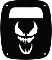 Jeeptails Venom Tail Light Covers For Jeep Wrangler Yj And Tj Black Set Of 2 