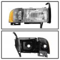 Acanii For 1994-2001 Dodge Ram 1500 94-02 2500 3500 Non-sport Headlight Headlamp W Corner Right Passenger Side