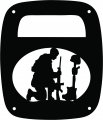 Fallen Comrade Inverted Design Tail Lamp Light Covers For Jeep Cj Yj Tj Wranglers Black Set Of 2 