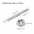 Uxcell M6 X 0 75mm Metric Tap And Die Set Machine Thread Screw With Rounding Kit For Nut Bolt Thread Repair
