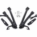Httmt- Led Turn Signal Light Black Rear Passenger Footrest Bracket Compatible With 06-07 Suzuk Gsxr 600 750 P N Mt390-013a-bk