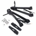 Httmt- Led Turn Signal Light Black Rear Passenger Footrest Bracket Compatible With 06-07 Suzuk Gsxr 600 750 P N Mt390-013a-bk