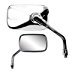 Ken Sean 941093 Chrome Mini Rectangle Right Hand Mirror