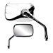 Ken Sean 941093 Chrome Mini Rectangle Right Hand Mirror 