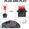 Glofe Red T10 194 168 Led Instrument Panel Gauge Cluster Dashboard Lights Bulbs With Twist Lock Socket Super Bright 12v
