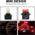 Glofe Red T10 194 168 Led Instrument Panel Gauge Cluster Dashboard Lights Bulbs With Twist Lock Socket Super Bright 12v