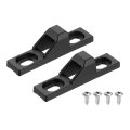 2 Pcs Sliding Door Keepers 36 X 0 55 Zinc Alloy Glass Lock Latch With Mounting Screw For Various Patio Black 